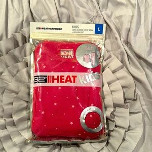 Thermal long sleeve crew neck and legging set for girls. Brand new.